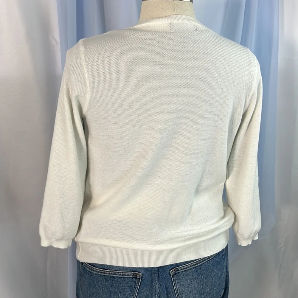 Kancy Kole ivory open front long sleeve super soft cardigan medium - Picture 2 of 12